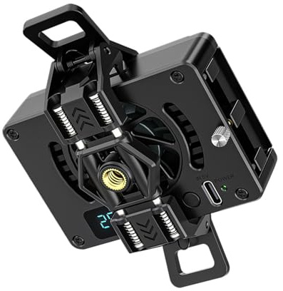 Ventilador de refrigeración para cámara de smartphone de 30 dB, USB C, semiconductor, radiador de calor con hebilla, resortes y herramienta para transmisiones en vivo, ventilador portátil de teléfono