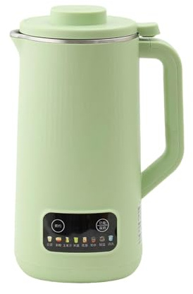 Ronyme Machine à lait de soja, mini robot culinaire, mixeur à jus de fruits, 600 ml, mixeur de comptoir électrique, machine à lait de soja pour le thé à la, Vert