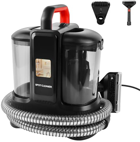 Carpet and Sofa Cleaner Machine, Electric Spot Cleaner with Twin Tank Spot Washer, Lightweight Floor Stain Remover, Vacuum Cleaner for Upholstery, Stairs, Home, Car, Rug, Handheld Shampooer Machine