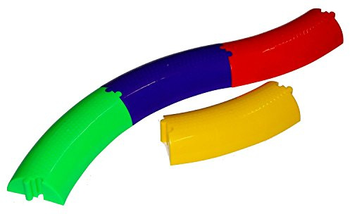 Vinex - Balanciermauer 12-teilig, Bunte Balanciersteine für Kinder, Indoor & Outdoor, Stecksystem 3,60 m Parcour, Balancierbalken fördert Gleichgewicht, Koordination & Motorik