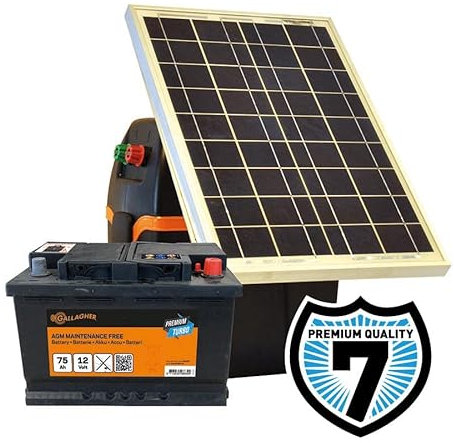 Gallagher Solar Electric Fence Set - S230 with Solar Panel and Battery