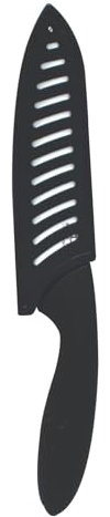 Easy Make KD3125 Couteau avec Manche Soft/Etui Céramique 23,1 x 3 x 3,5 cm, Blanc/Noir