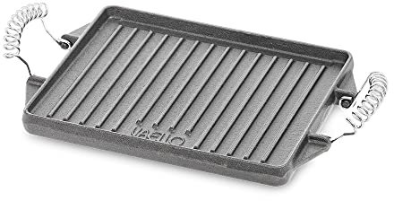 VAELLO Valenciana-Plancha de Hierro Fundido Rectangular 47x 27 cm, Alloy Steel, Negro, 47 x 27 CM