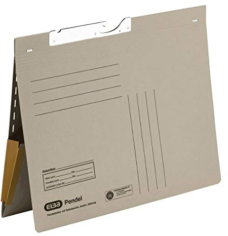 ELBA Pendelhefter, Manila-Karton, grau, 50er Pack