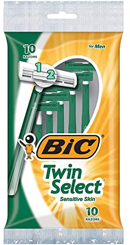 BIC Twin Select Men's Disposable Razor, 10 Count (Pack Of 3)