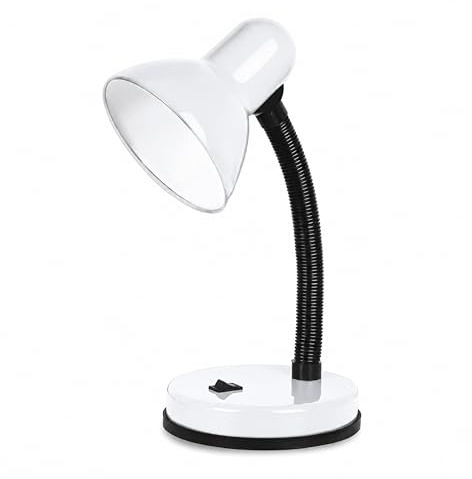 Status Palma Desk Lamp, White | Flexible Desk Light, Study, Office, Bedroom, SBDL2028ESW16