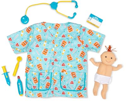 Melissa & Doug Kinderkostüm Kinderkrankenschwester, 3-6 Jahre