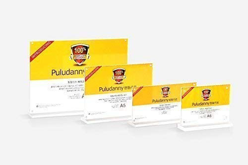 Tisch-Aufsteller aus Acryl (PMMA) inkl. Acrylsockel glasklar Display Tischaufsteller Tischnamensschild Werbeschild Preisschild (210x148 mm)