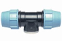 Klemmfitting PN16 T-Stück mit iG für PE-Rohr Ø25x1/2x25mm
