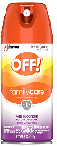 OFF! FamilyCare Insect & Mosquito Repellent Aerosol, Bug Spray Made with Picaridin for Everyday Use, 5 oz
