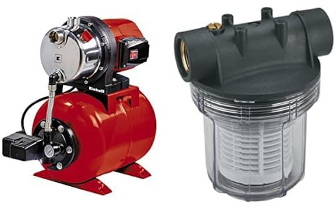 Einhell Hauswasserwerk GC-WW 1046 N + Vorfilter (12 cm)