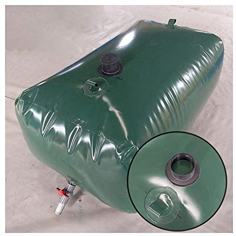 Réservoir d'eau Pliable,Pratique Matériau PVC Souple Pliable Grande Capacité, Stockage d'eau Extérieur Eau Industrielle, Taille Personnalisable BAIYING (Color : Green, Size : 2000L/2x1.25x0.8M)