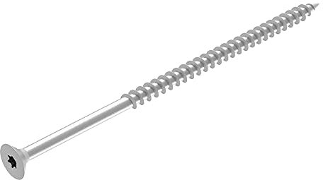 Tornillo SECCARO para aglomerado 6 x 130 mm, acero galvanizado, tornillo para madera con rosca parcial, TX / hexalobular, 50 piezas