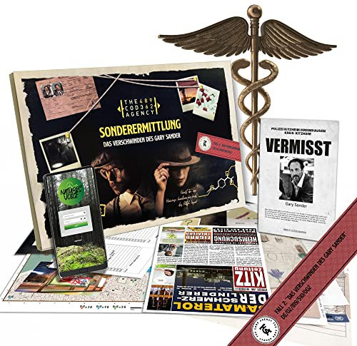 The Code Agency Sonderermittlung Krimispiel Fall 2 - Das Verschwinden des Gary Sander - Escape Room Spiel - Tatortspiel - Detektivspiel -ab 14 Jahren