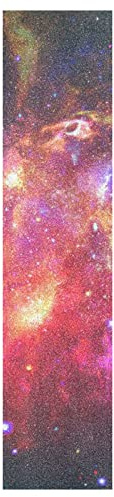 KAAVIYO Weltraum Bunte Aquarellgalaxie Skateboard Griptape rutschfest Selbstklebend Longboard Griptapes Aufkleber Griffband 9x33in,44x10in(1pcs)