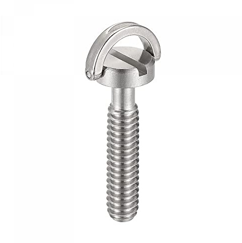 sourcing map Kamera Stativ Schraube 1/4 Stecker Befestigungsschraube Adapter Geschlitzt 1.18 Länge für Kameraständer Mikrofonhalter aus Edelstahl