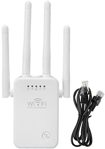 Extensor WiFi, Amplificador de Señal WiFi 4 Antenas 3 Modos Modo Ap Modo Enrutador Modo Repetidor Compatibilidad Fuerte para Hotel Apartamento Hogar