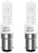 2 Pack Ampoule Halogène B15d 150W Dimmable, Blanc Chaud 2700K, 2870LM, AC 230V, Lampe Halogène Transparente, Socle en Céramique, pour Plafonnier, Lustre Lampes, Machine à Coudre, Applique