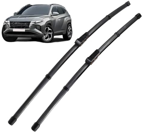 Coche Escobilla limpiaparabrisas Delanteros Traseros para Hyundai Tucson 2020-2023 26+19, Juego de Escobillas Parabrisas Planas, Todos Los Climas de Ventana Limpi