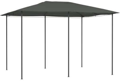 Gazebo 3x4x2,6 m Antracite 160 g/m²Telo di Ricambio Copertura Superiore per Gazebo Tendone per Feste Tenda Adatto per matrimoni, all'aperto, giardino, feste