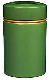 Mini Boîtes de Rangement Rondes en Métal pour Thé, Sucre, Café, Boîtes Scellées avec Couvercles Hermétiques, Grains de Café (Vert)