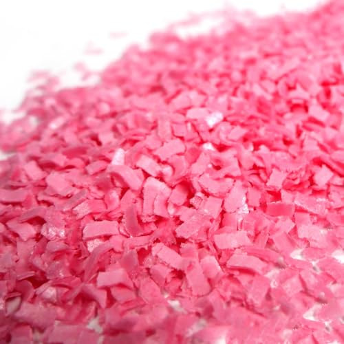Streuselheld Schnippel Pink 10g Esspapier Flocken | Pinke Streusel aus Esspapier-Schnipseln zum Verzieren Sprinkles für Gebäck wie Torten, Cupcakes und Muffins