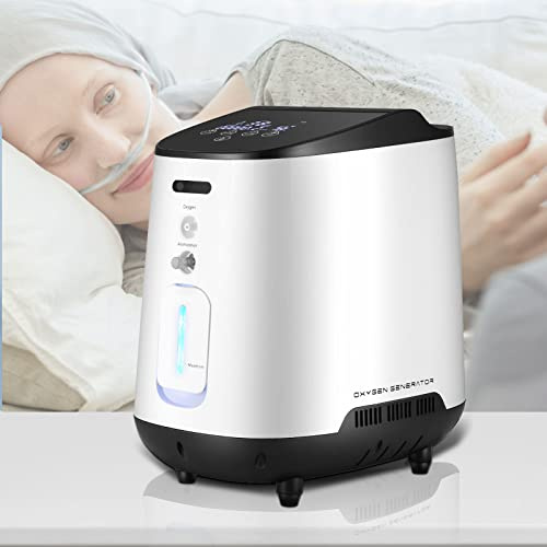 Generador de oxígeno continuo de 1 a 7 l/min, concentrador de oxígeno ajustable para el hogar, 30% - 93% CA, 220 V, concentrador de oxígeno para el hogar