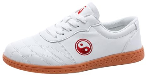 Fooceoute Scarpe da Kungfu,Scarpe Taichi Donna,Taichi Kungfu Scarpe,Traspirante E Leggero,Ispessite E Antiscivolo Buona Elasticità,Unisex,Adatto per Taekwondo,Karate Kung Fu E Taichi