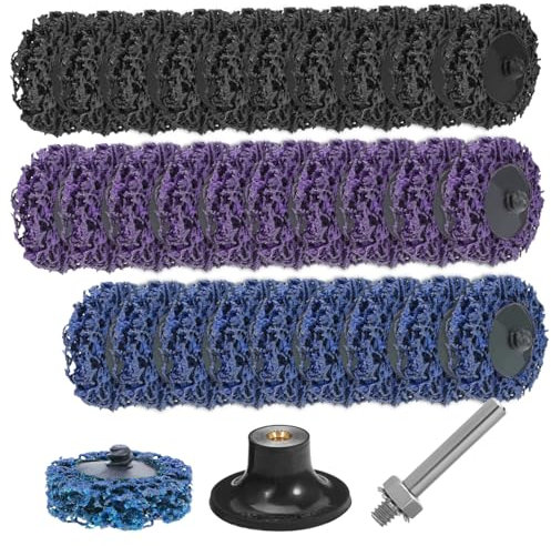 DOITOOL Strip Discs for Angle Grinder Grinding Wheels and Paint Stripping Discs for Sanding and Grinding Tool Attachments
