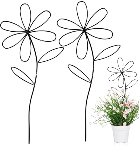 Zuasdvnk Plant Trellis Interno, Gratis per Arrampicata al chiuso, supporto per scalatore vegetale, metro a vite in vaso a forma di per uso domestico, set di 2 mele