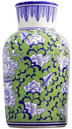 Jars de rangement en vase Caddy Jars de gingembre décoratifs anciens chinois en porcelaine de porcelaine en céramique Jar avec couvercles scellés à la maison