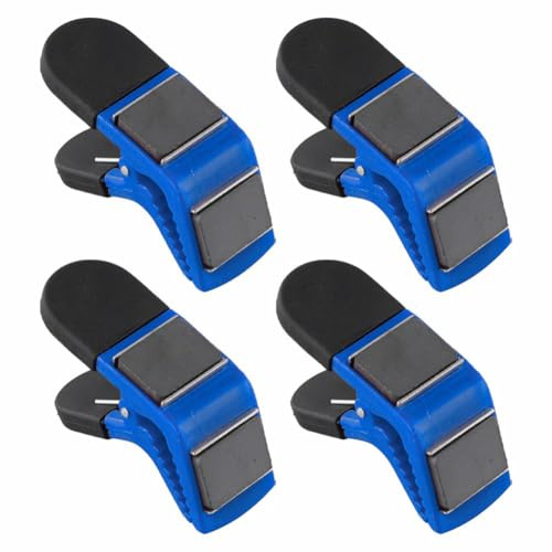 Linnkyfloa 4PCS Magnetic Paint Brush Holder Clips with Tin Opener Function Multi-Purpose DIY Tool for Painters, Carpenters and Home Improvement Projects
