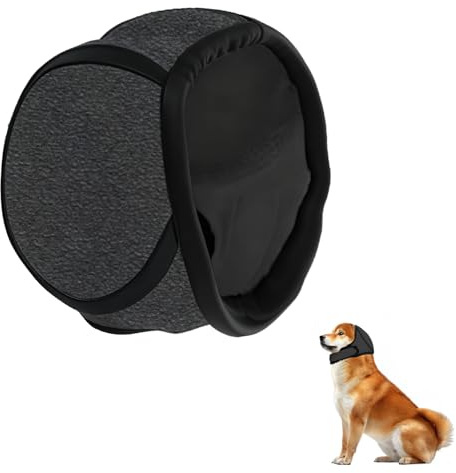 Dog Ear Defenders,Dogs Ears Muffs Noise Protection Adjustable Snood Calming Cancelling Pet Protectors Cover Head Wrap Headphones Covers,for Anxiety Relief Swimming Bath Grooming Thunder Fireworks (S)