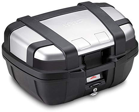 Generico GIVI TOP CASE TRK52N TREKKER VALIGIA NERA 52 lt. con finitura in alluminio compatibile con GIVI piastre e supporti monokey