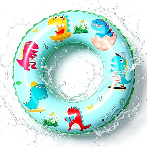 Dinosaurs Swimming Ring for Childrens, Dino Rubber Ring for Kids, Childrens Pool Floats, Children Inflatable Swimming Floats, Summer Poos Toys, Dinosaurs Pool Float,for Summer Water Party-J