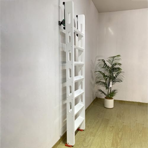 Scala Retrattile per Soffitta con Design Antiscivolo per Accesso a Soppalco e Letto a Castello