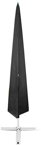 Large Black Parasol Cover for Cantilever Umbrella Storage