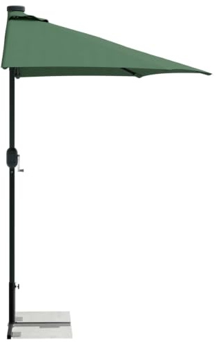 vidaXL Cadre de Base de Parasol Demi Noir Acier for 32-38 mm Pole, Socle de Parasol Moderne, Support Umbrella Réglable, Accessoire Compact pour Ombre, Résistant aux Intempéries