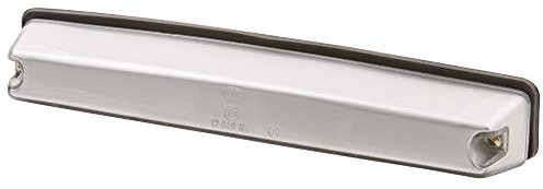 HELLA 2KA 001 610-001 Luce targa, Alogeno, 12V, Montaggio, esterno/Raccordo a vite, colore diffusore luce cristallino, Sx/Dx/Esterno, Quantità 1