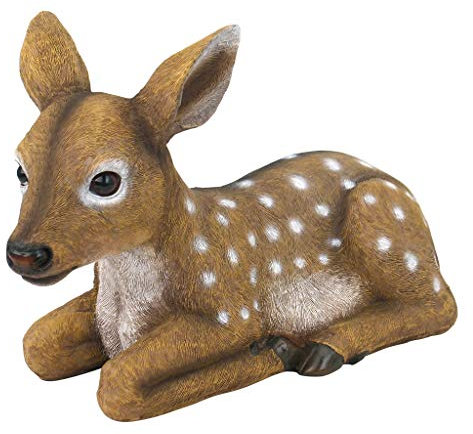 Design Toscano Darby, the Forest Fawn Baby Deer Statue, Full Color