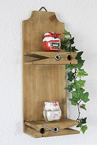 DanDiBo Scaffale a Parete 14B460 Cassettiera Molletta 39cm Consolle a Parete Scaffale Cucina Consolle
