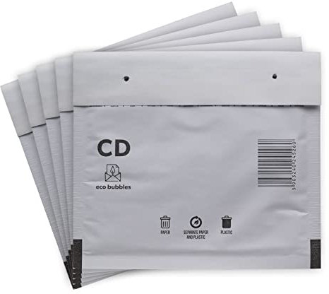 50 Versandtaschen Luftpolsterumschläge 200 x 175 mm CD Luftpolsterversandtaschen Luftpolstertaschen Gr. CD weiß Umschläge haftklebend gepolstert Polsterumschlag Taschen