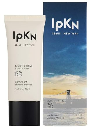IPKN Moist & Firm BB Cream Light/Medium 40ml(1.35 fl.oz.) | Moisturizing, Buildable Coverage, Lightweight Foundation for All Skin Types, Flawless Natural Finish