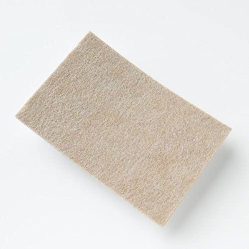 Merriway BH07075 (8 Pcs) Felt Furniture Pads Self Adhesive Heavy Duty Beige 150 x 100mm (6 inch x 4 inch) - Pack of 8 Pieces
