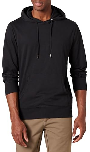 Amazon Essentials Men's Lätt tröja i jersey, Svart, M