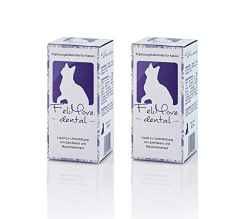 Doppelpack FeliMove dental - 2 x 60 ml Liquid zur Unterstützung von Immunsystem und Zahnfleisch von Katern und Katzen