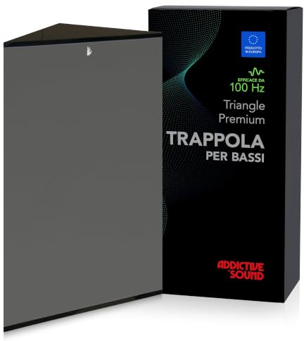 Addictive Sound Bass Trap d'Angle Premium 100 cm, Gris