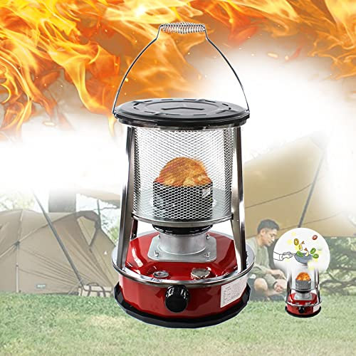 GUAWJRZDP Efficace Poêle À Pétrole intérieur,Chauffage De Tente Intérieure,Réchaud à pétrole sans Odeur,Chauffe-poêle sans électricité,mèche Qui brûle,Chauffage et Cuisson 2 en 1 (Color : A)