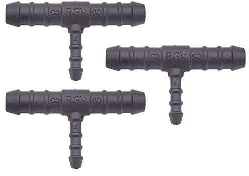 3 x YOU.S Original Leitungsverbinder Zwischenstück RGV Ø 8x8x4 mm - T-Stück Reduzierer