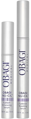 Obagi Nu-Cil Eyelash Enhancing Serum & Eyebrow Boosting Serum Set – Clinically Proven Formulas for Thicker & More Defined Looking Lashes & Fuller Looking Eyebrows